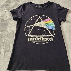 Kids Pink Floyd Black Tshirt With Graphics Size 14/16